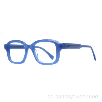 Vintage Design Square Acetat Brille Rahmen